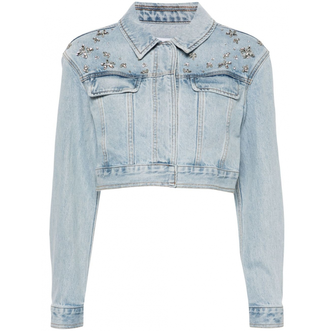 Veste en jeans 'Crystal-Embellished' pour Femmes