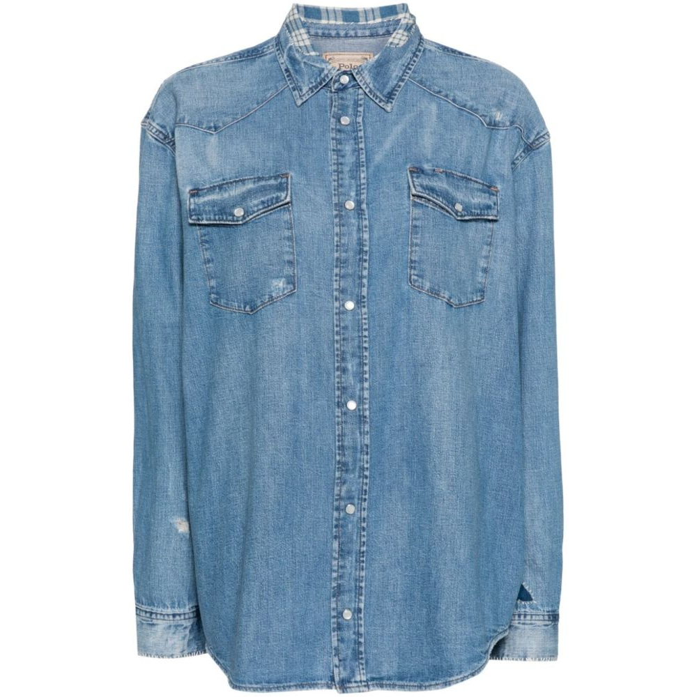 Women's 'Distressed' Denim Shirt