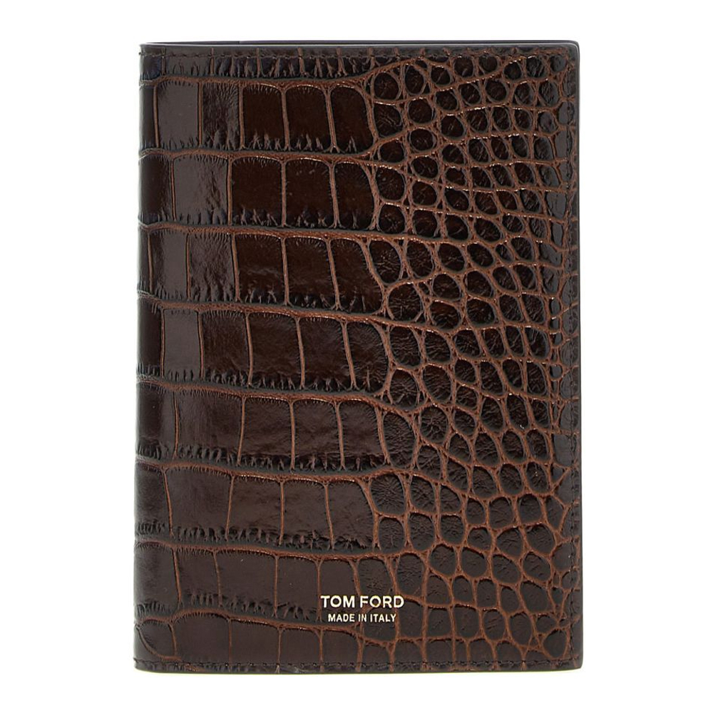 Men's 'Croc Print' Passport Holder