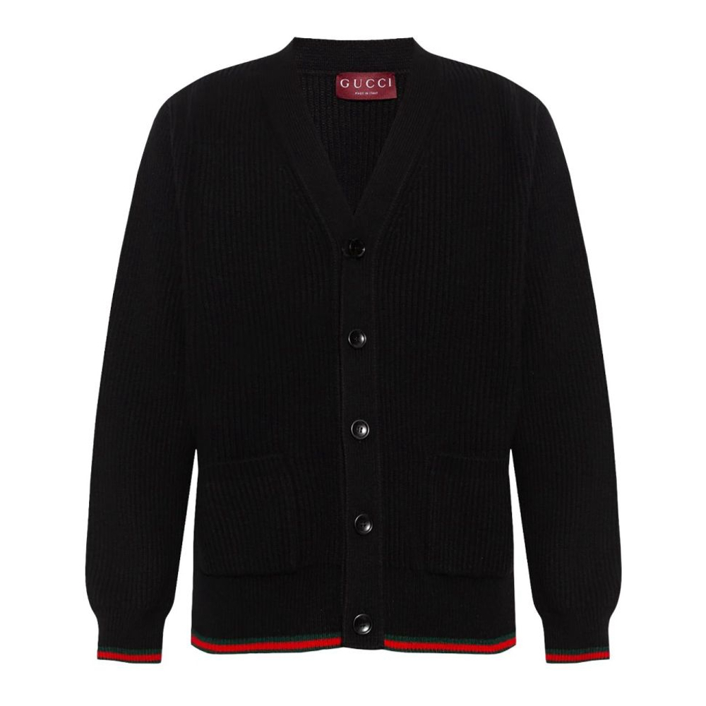 Cardigan 'Web Stripe' pour Hommes