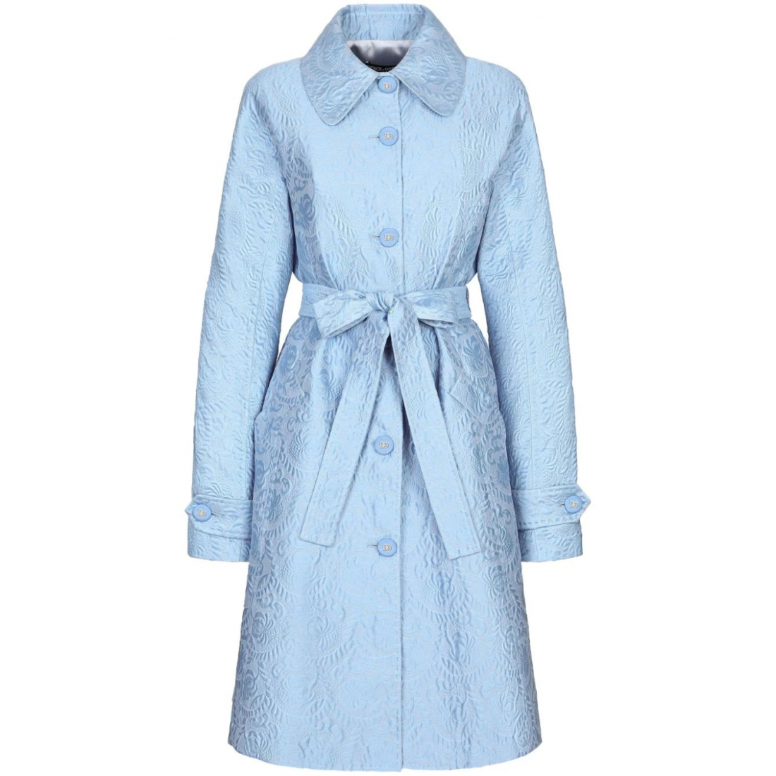 Women's 'Single-Breasted Brocade' Coat