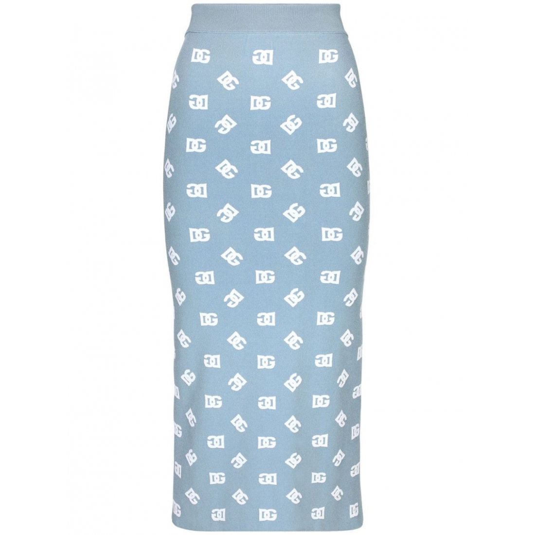 Jupe Midi 'Logo-Print Straight' pour Femmes