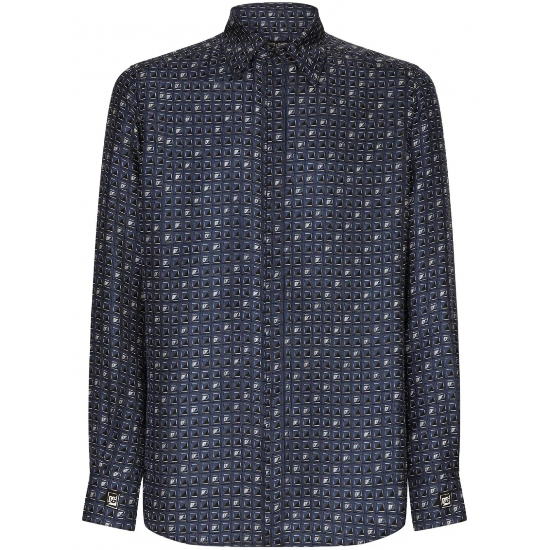 Chemise 'Geometric-Print' pour Hommes