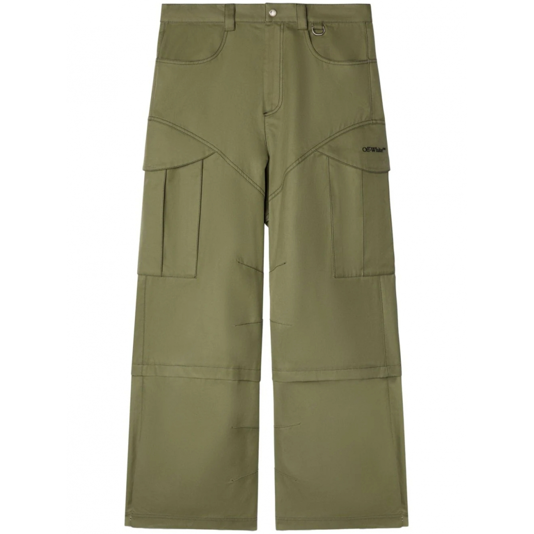 Men's 'Embroidered Straight' Cargo Trousers