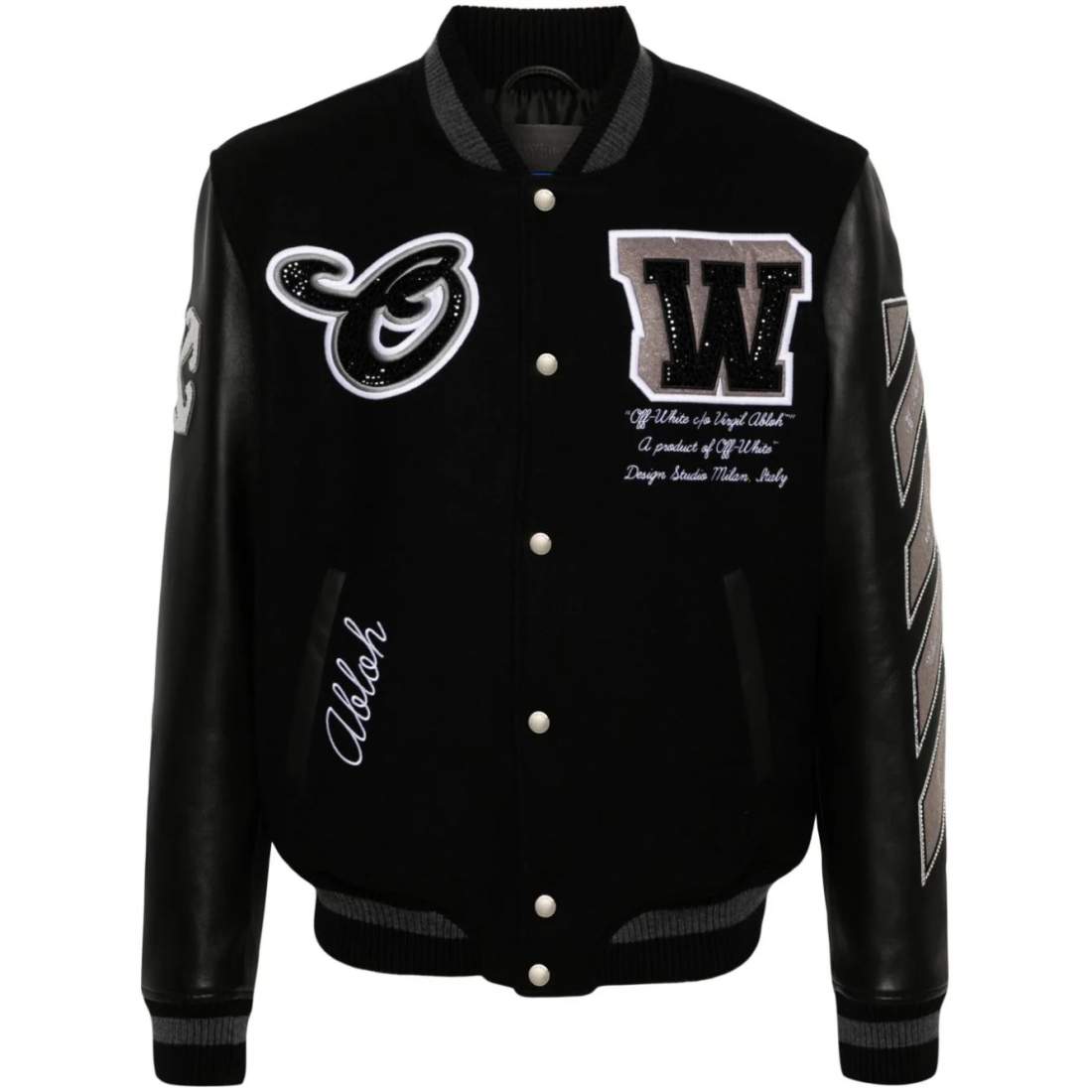 Veste 'Crystal-Embellished Varsity' pour Hommes