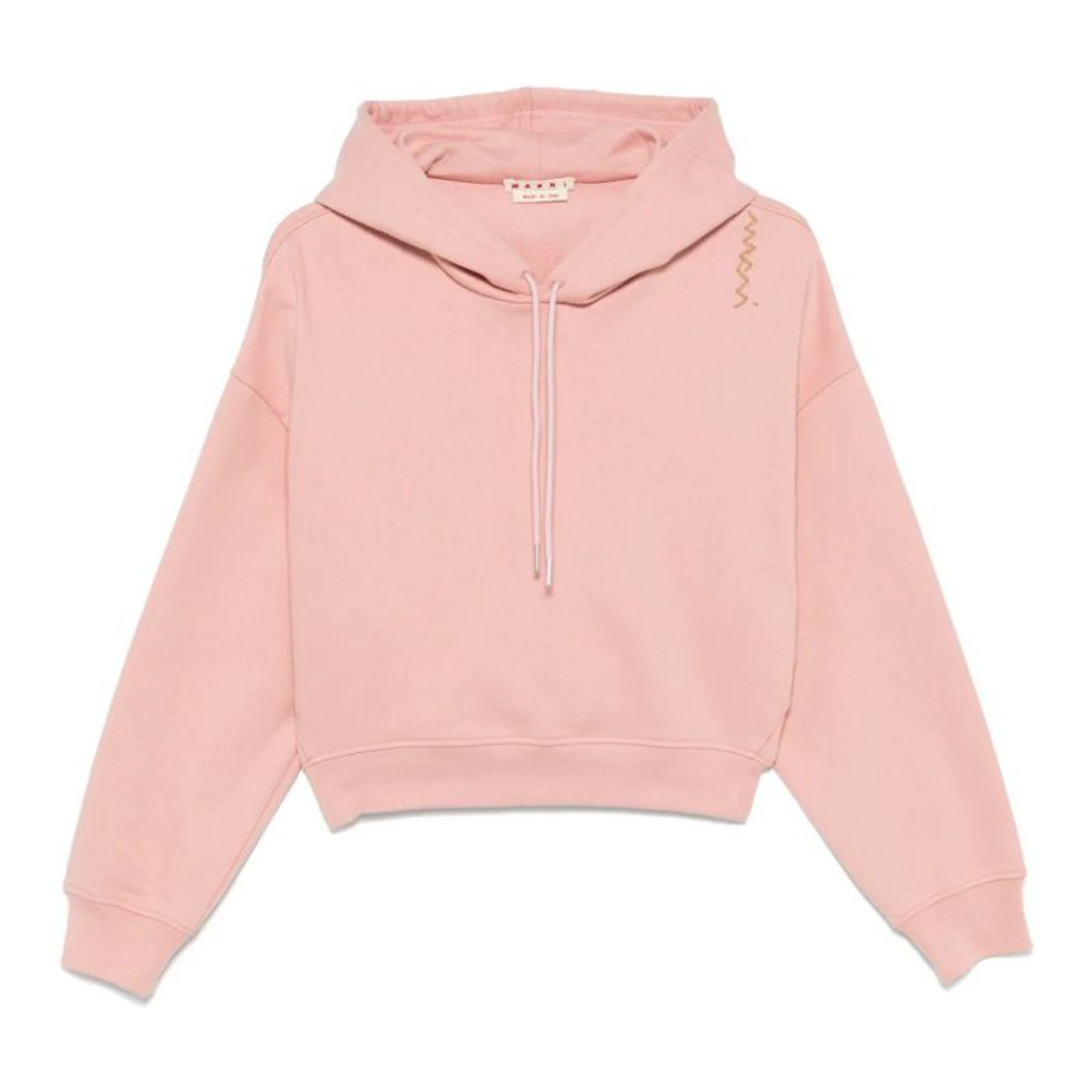 Sweatshirt à capuche  'Embroidered-Logo' pour Femmes