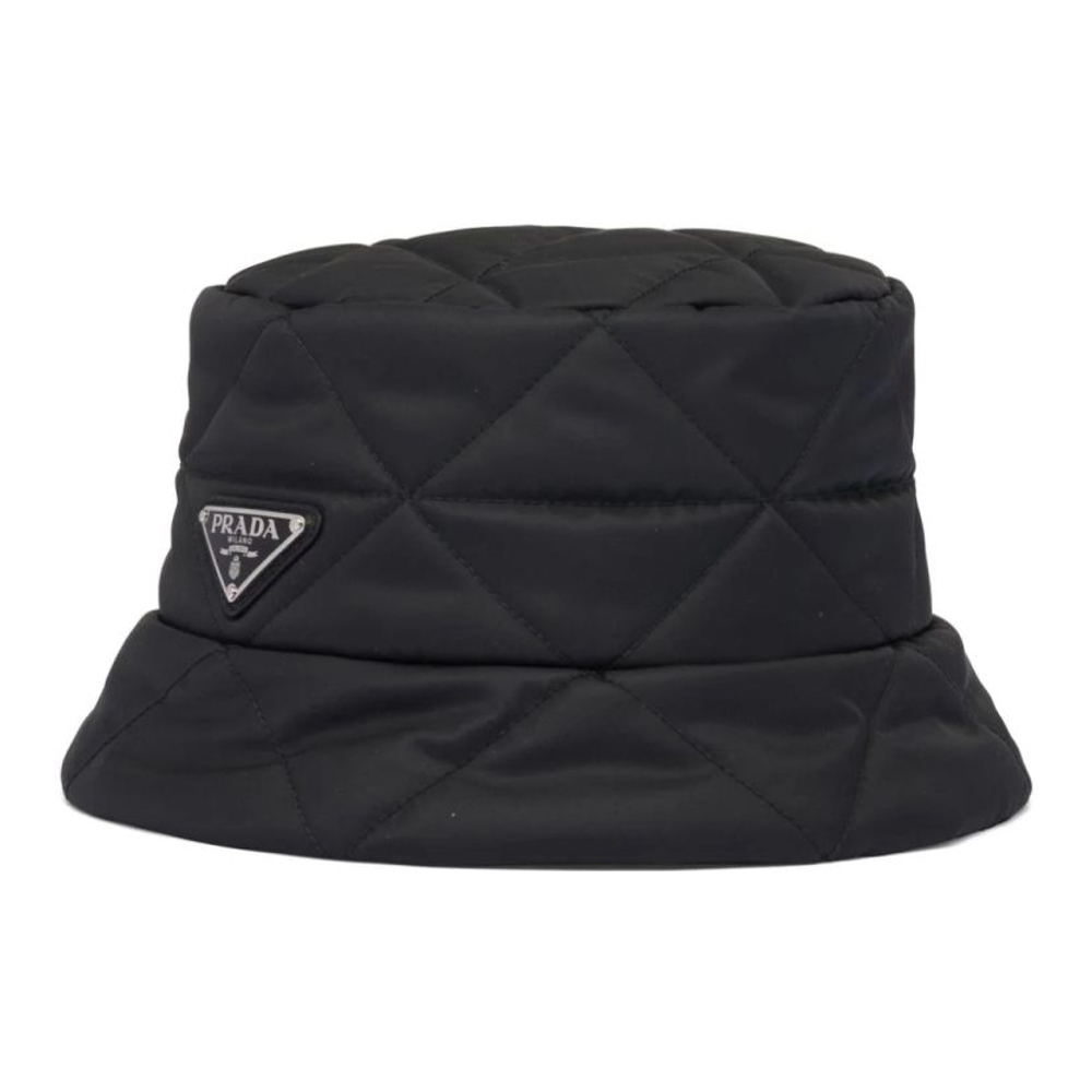 Women's 'Triangle-Logo Quilted' Bucket Hat