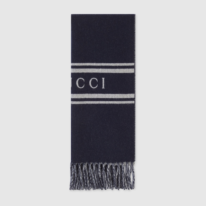 Men's 'Logo' Wool Scarf