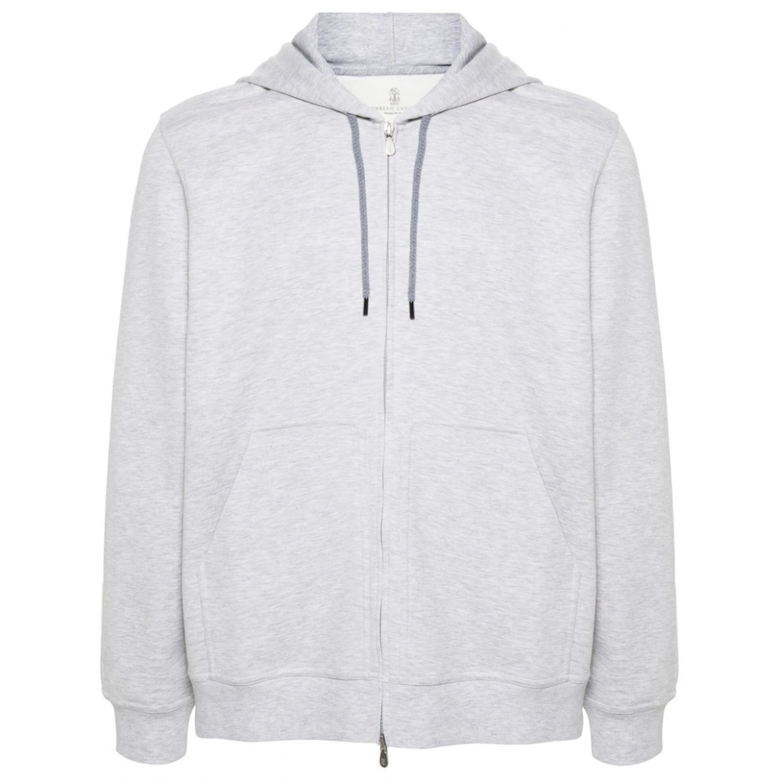 Men's 'Mélange-Effect Zipped' Hoodie