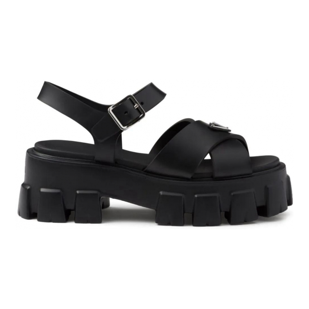 Women's 'Triangle-Logo' Platform Sandals