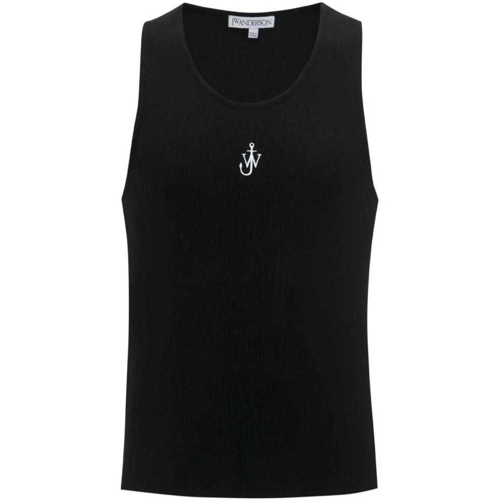 Men's 'Logo-Embroidered Ribbed-Knit' Tank Top