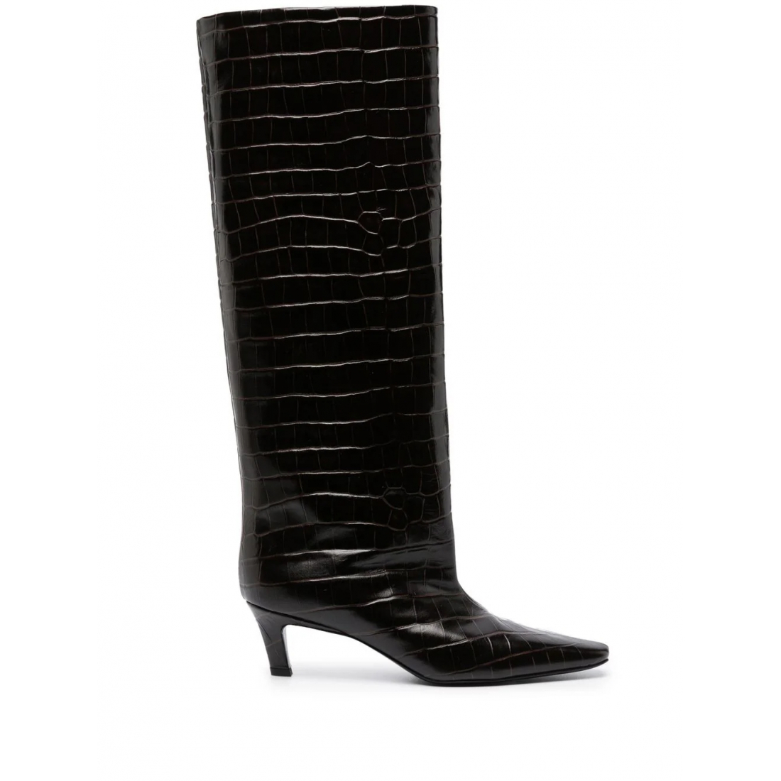 Women's 'Crocodile-Embossed' Long Boots