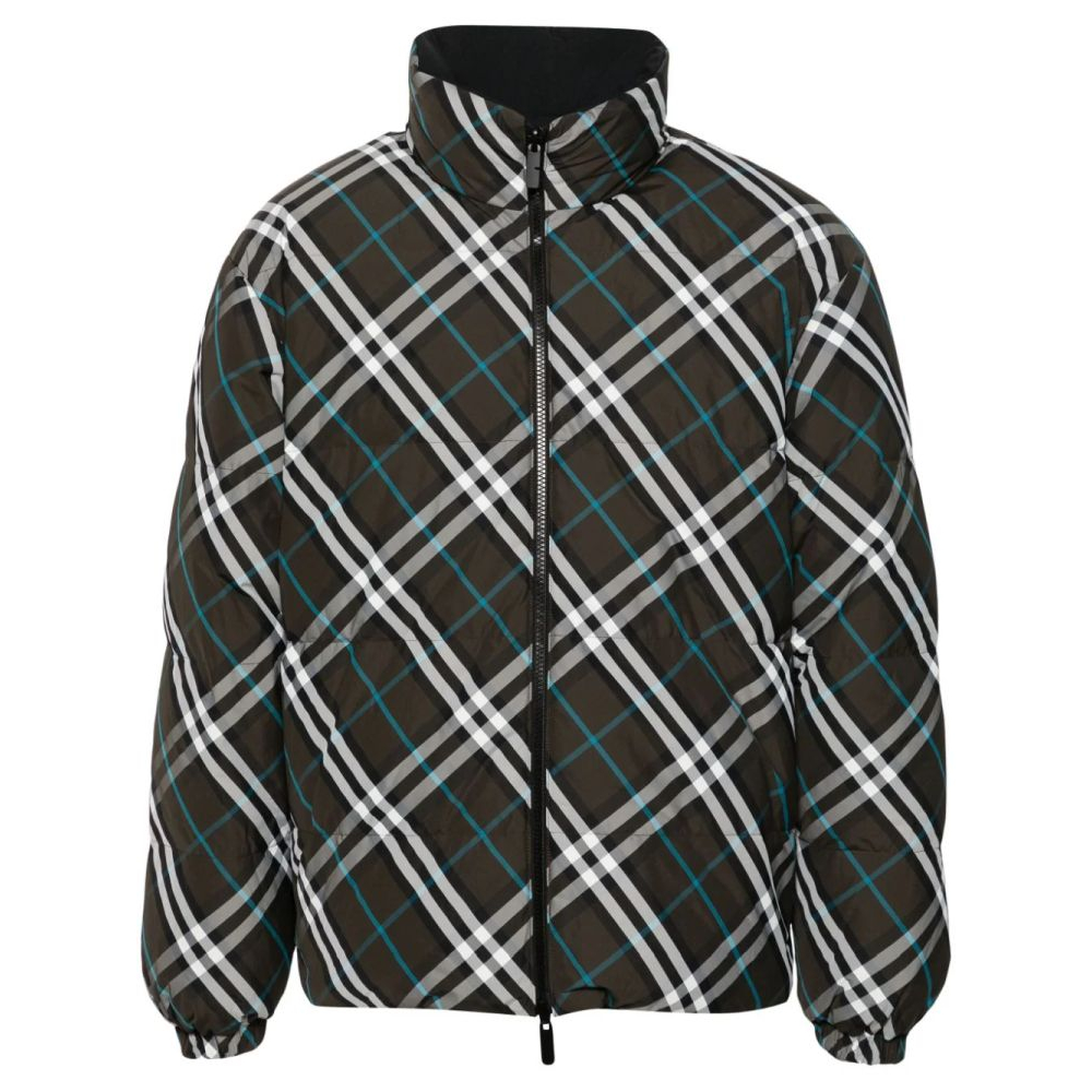 Men's 'Vintage-Check' Puffer Jacket