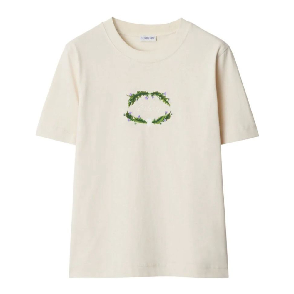 T-shirt 'Logo-Embroidered' pour Femmes