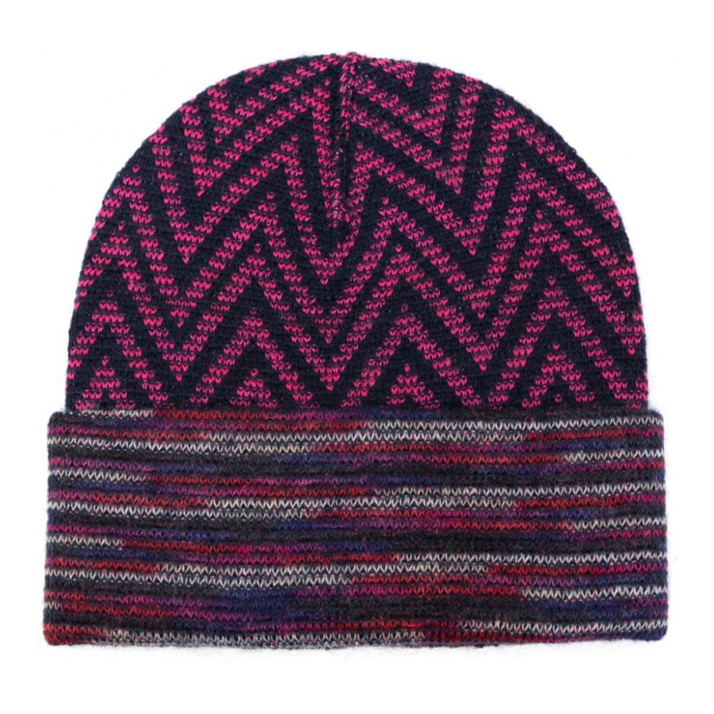 Bonnet 'Zigzag Turn-Up' pour Femmes