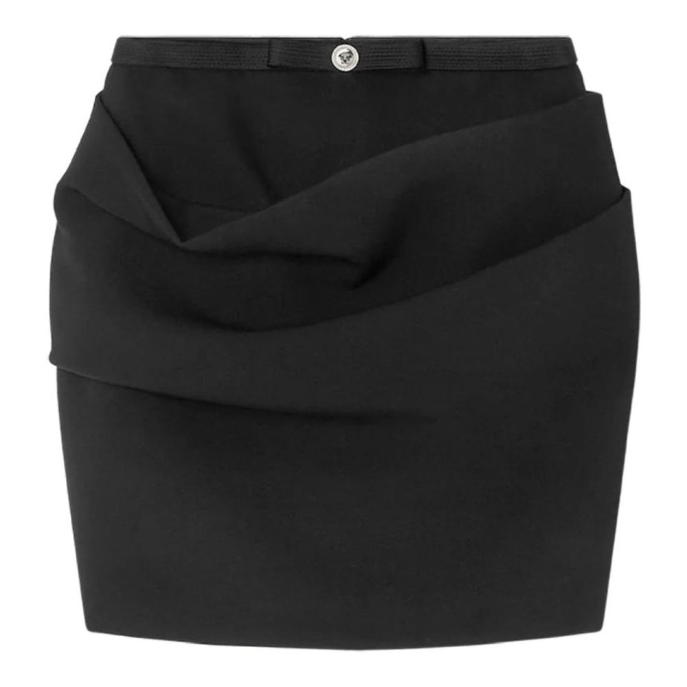 Mini Jupe 'Gabardine Draped' pour Femmes