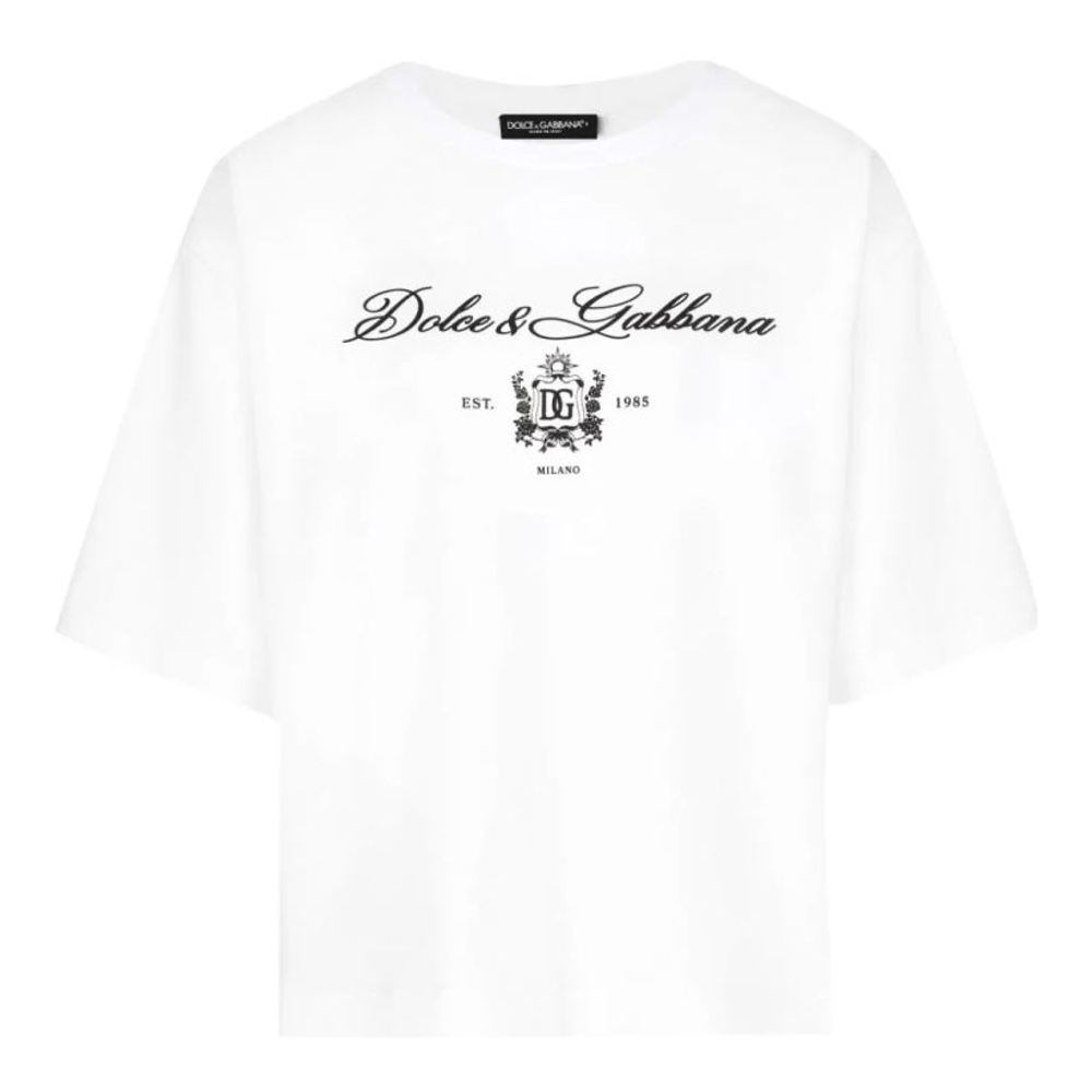 'Logo-Print' T-Shirt für Damen