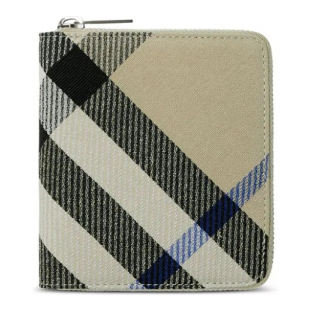 Men's 'Medium Check Zip' Wallet