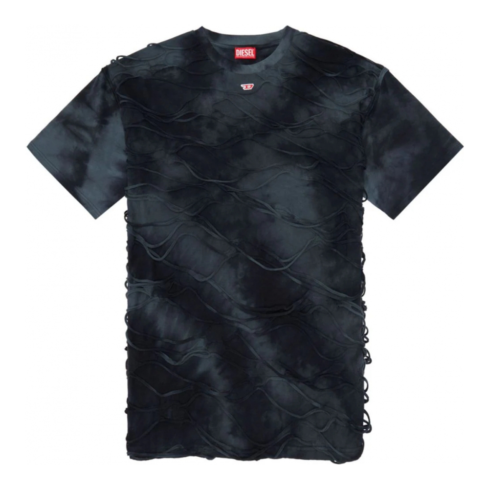 'T-Boxket Textured Tie-Dye' T-Shirt für Herren