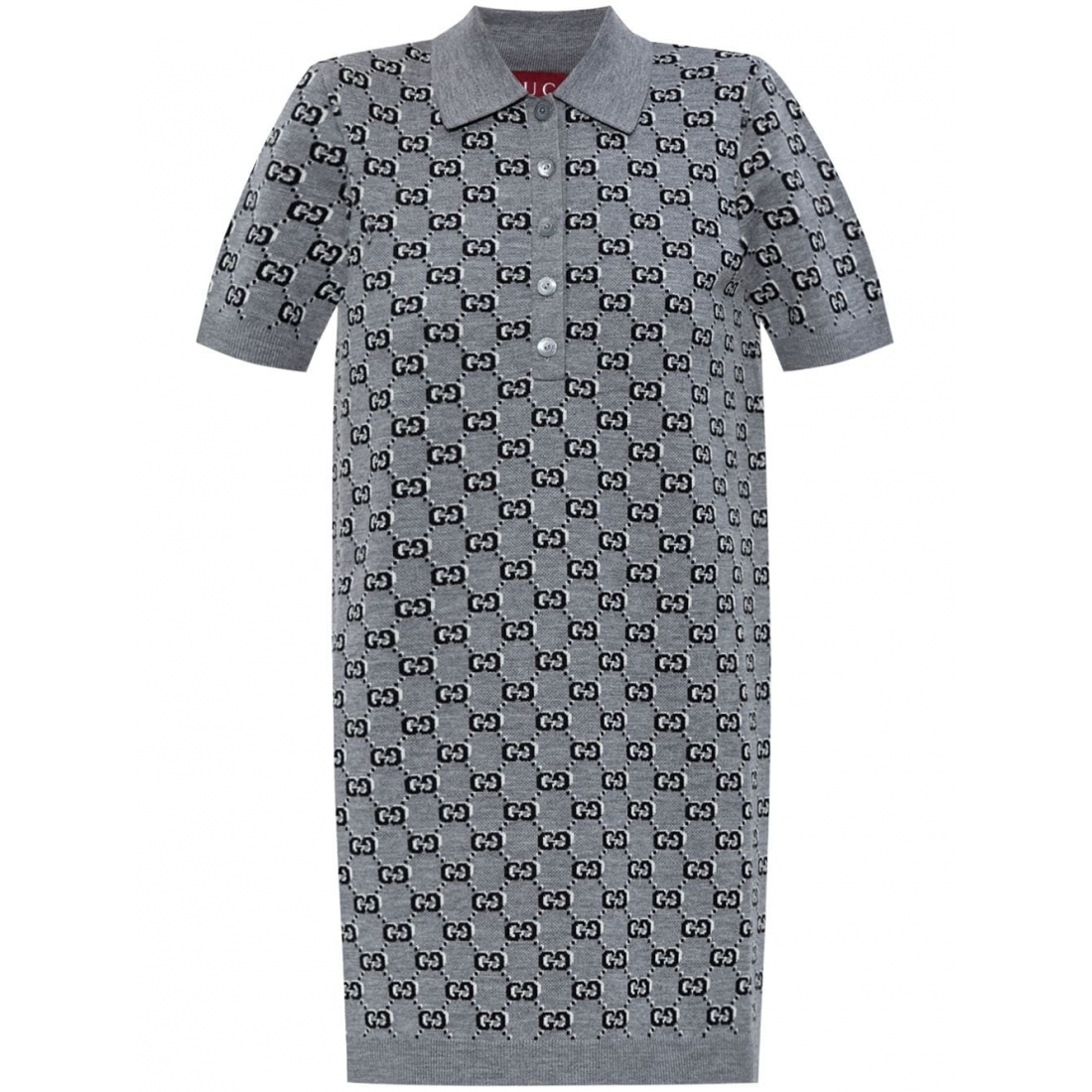 'Jacquard' Polo-Kleid für Damen