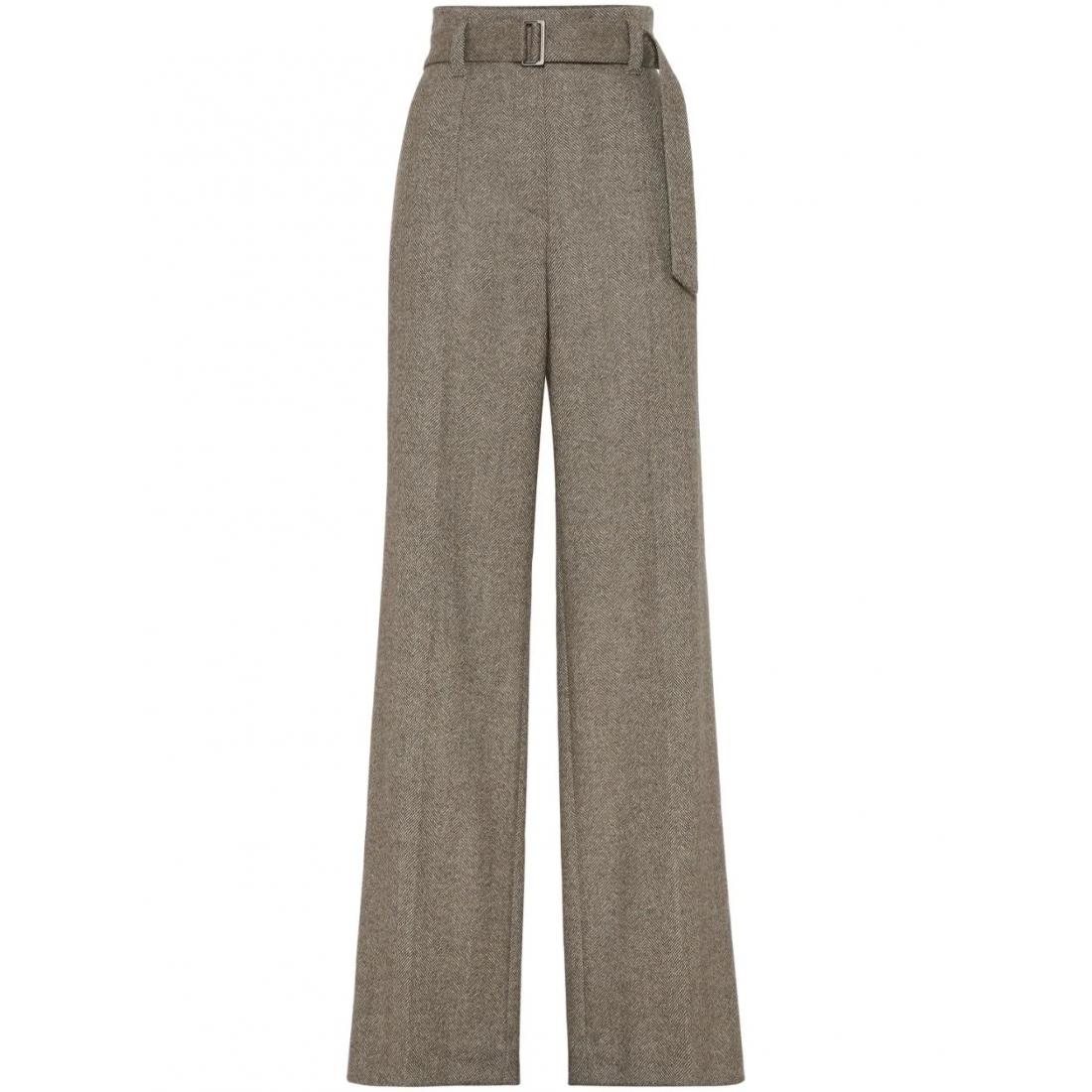 'Herringbone-Pattern Pressed-Crease' Hose für Damen