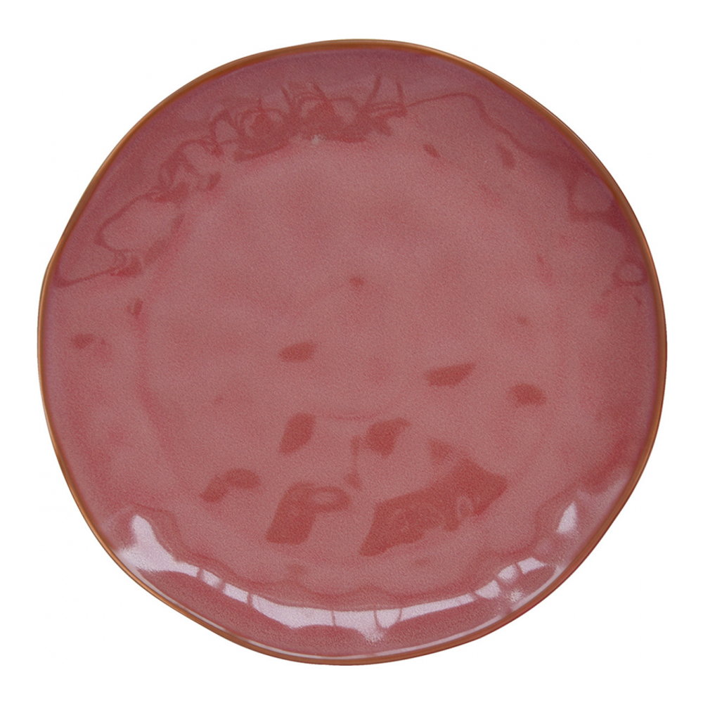 Set Of 4 Porcelain Dinner Plates Ø 26 cm Interiors Burgundy