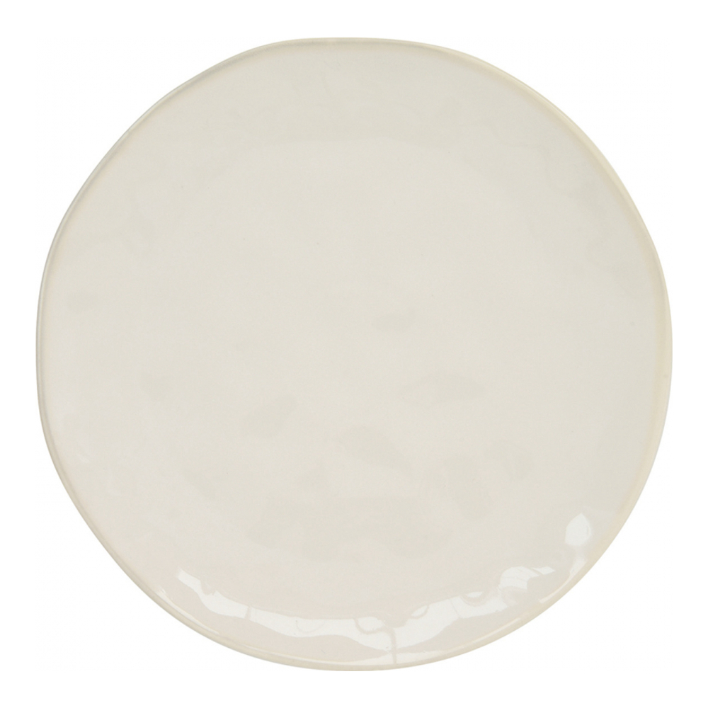 Set Of 4 Porcelain Dinner Plates Ø 26 cm Interiors White