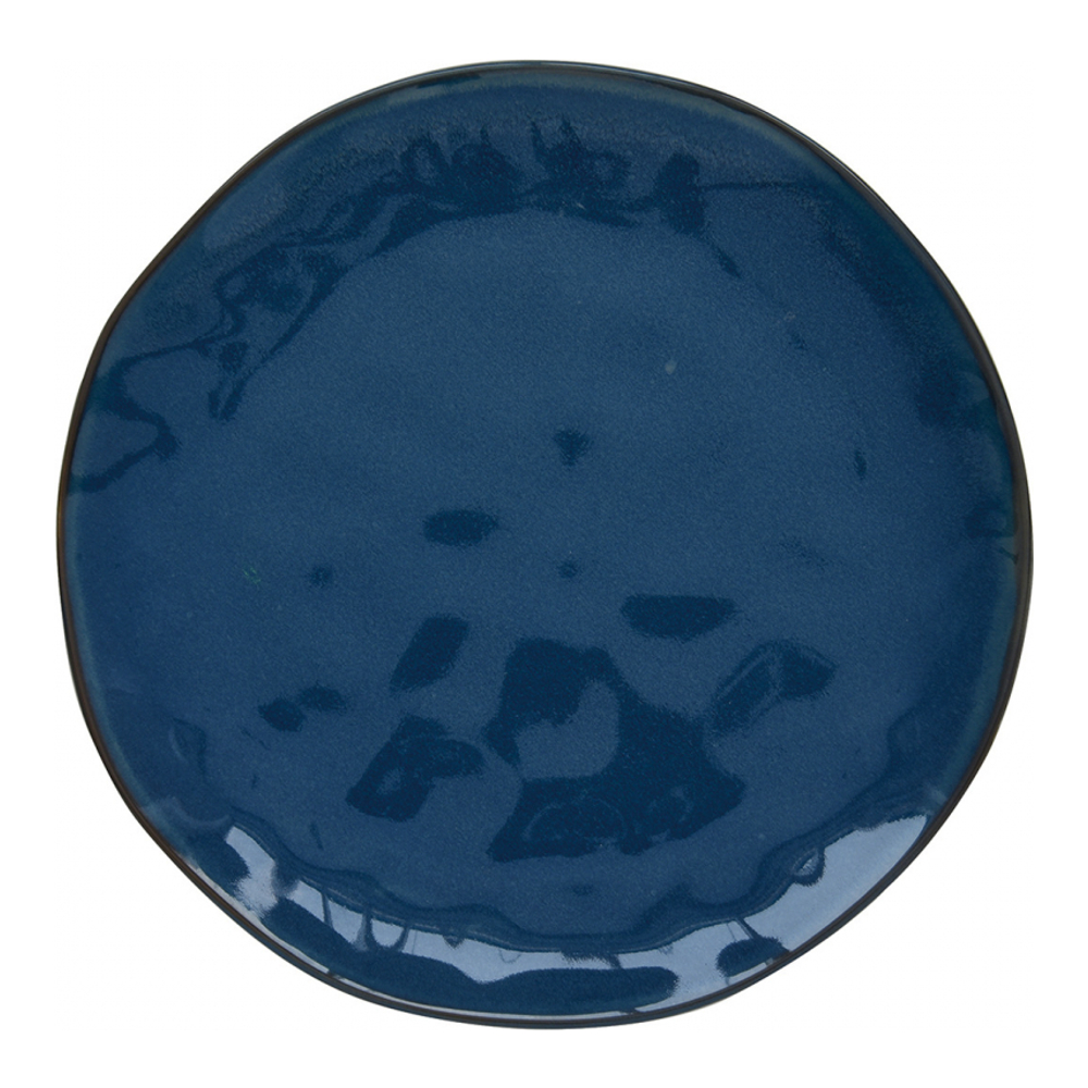 Set Of 6 Porcelain Dessert Plates Ø 21 cm Interiors Blue