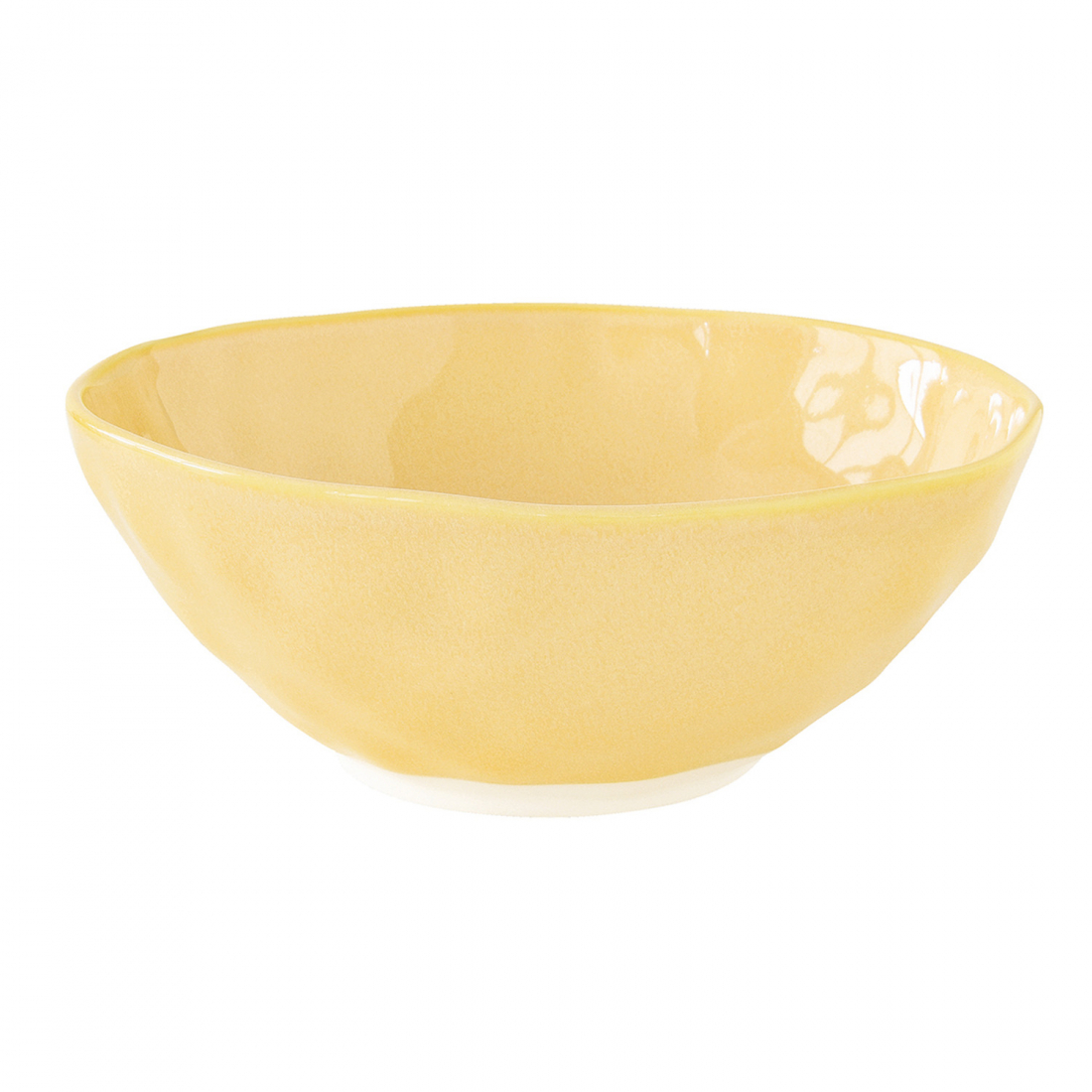 Set Of 4 Porcelain Bowls Ø 15 cm Yellow Interiors