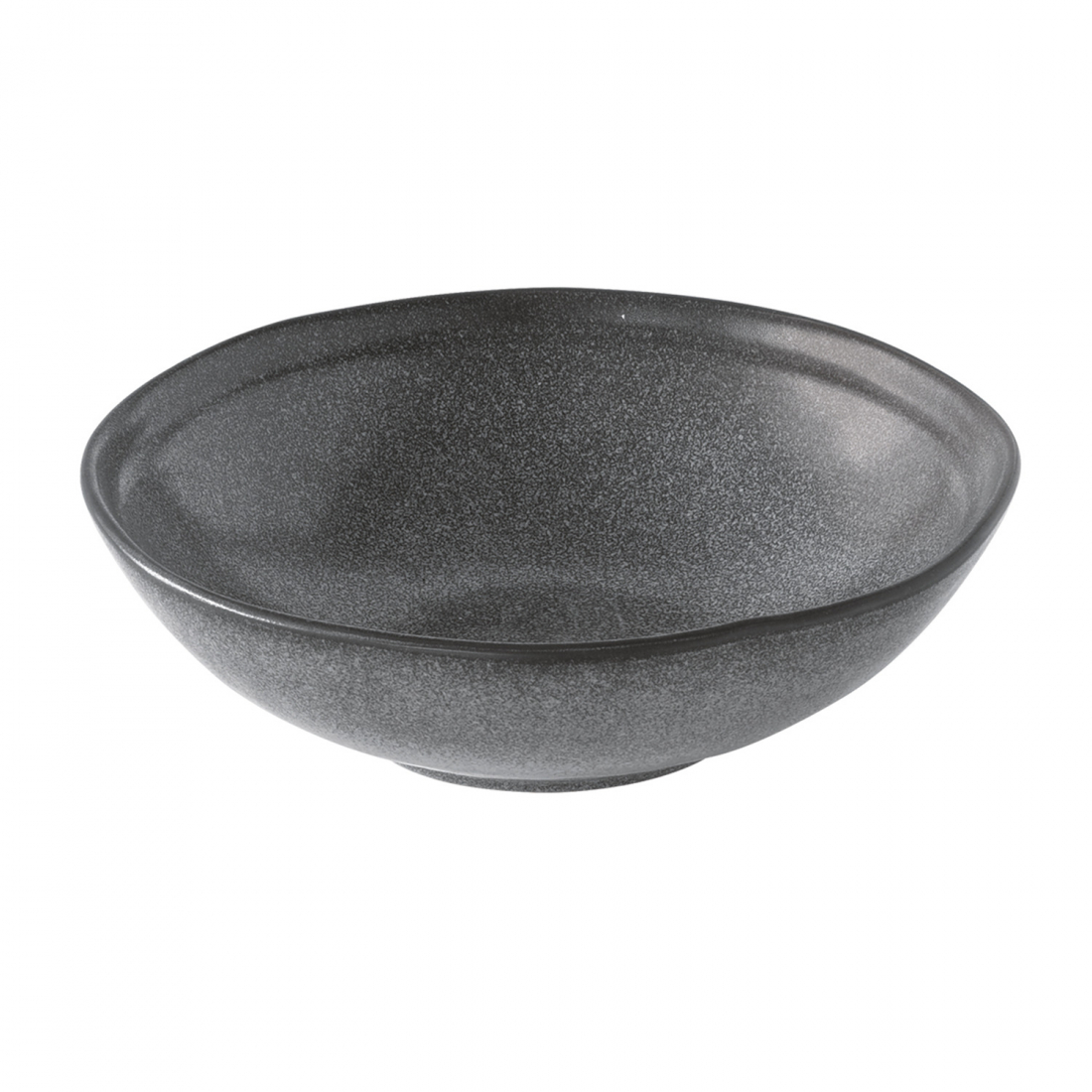 Set Of 4 Deep Plates Ø 18 cm In Essential Dark Gray Stoneware