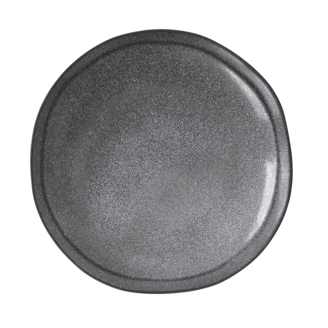 Set Of 4 Deep Plates Ø 21 cm In Essential Dark Gray Stoneware