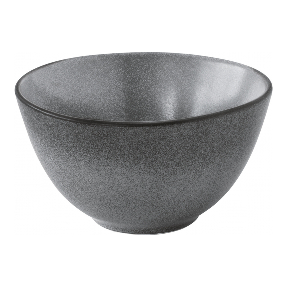 Set Of 6 Bowls Ø 15 cm In Essential Dark Gray Stoneware