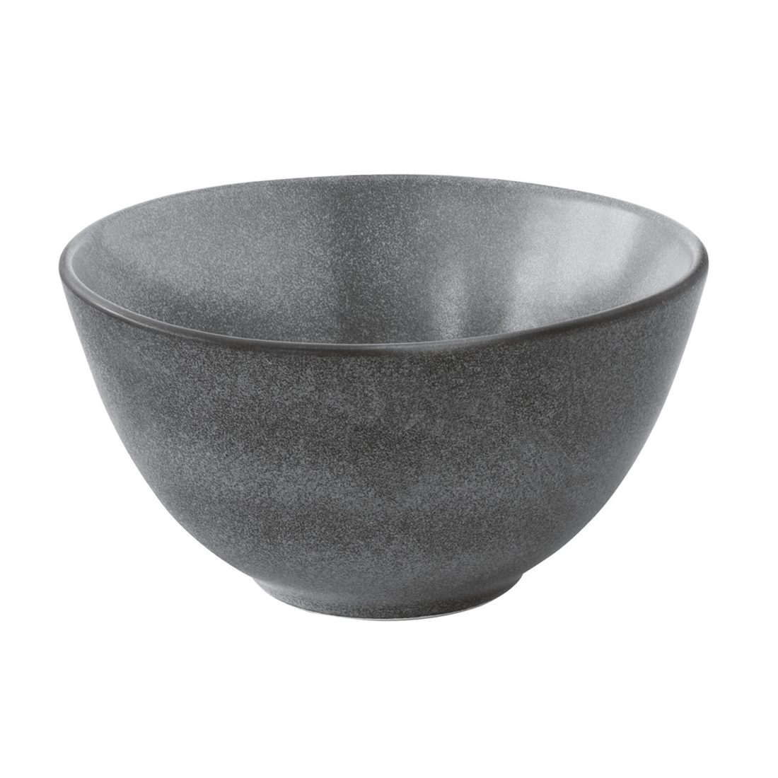 Set Of 2 Salad Bowls Ø 20.5 cm In Essential Dark Gray Stoneware