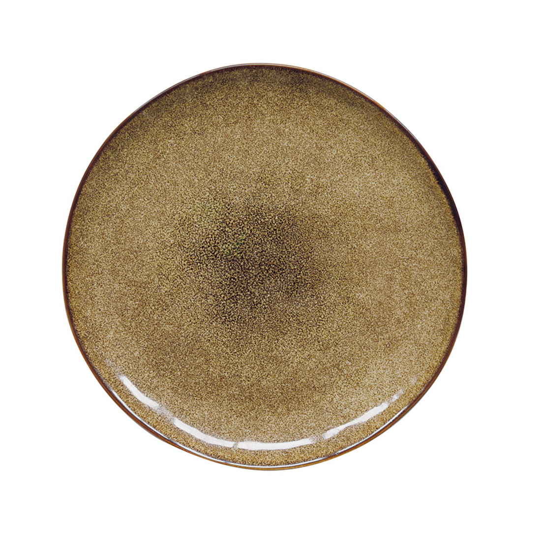 Set Of 4 Dessert Plates Ø 20 cm In Genesis Terra Stoneware