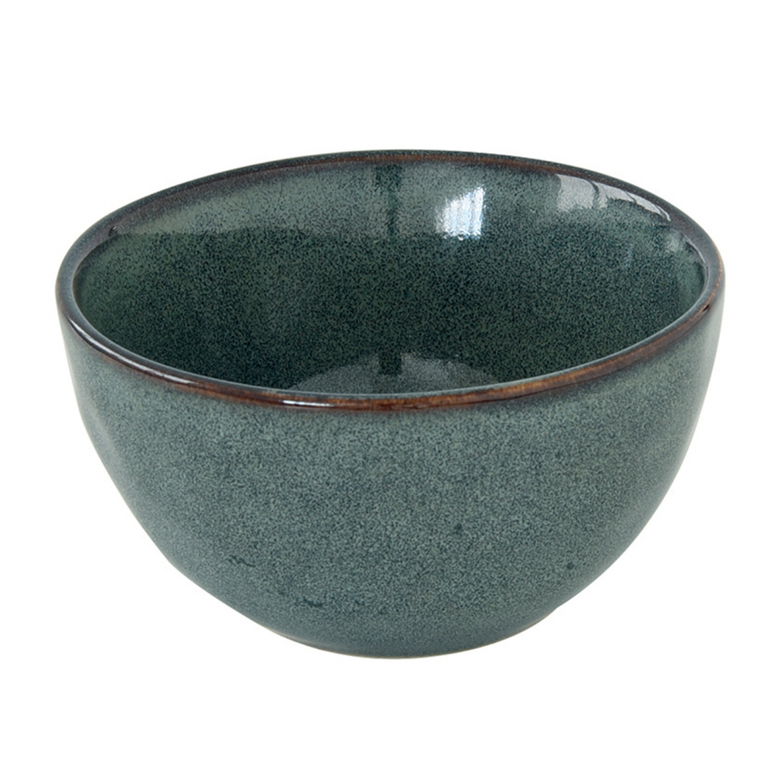 Set Of 6 Bowls Ø 11 cm In Genesis Green Stoneware