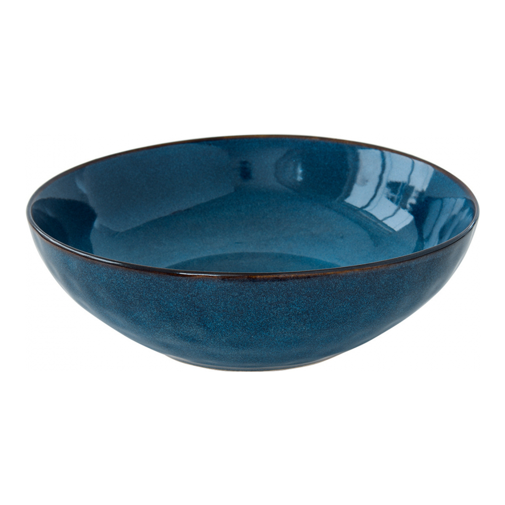 Set Of 2 Bowls Ø 26 cm In Genesis Blue Stoneware