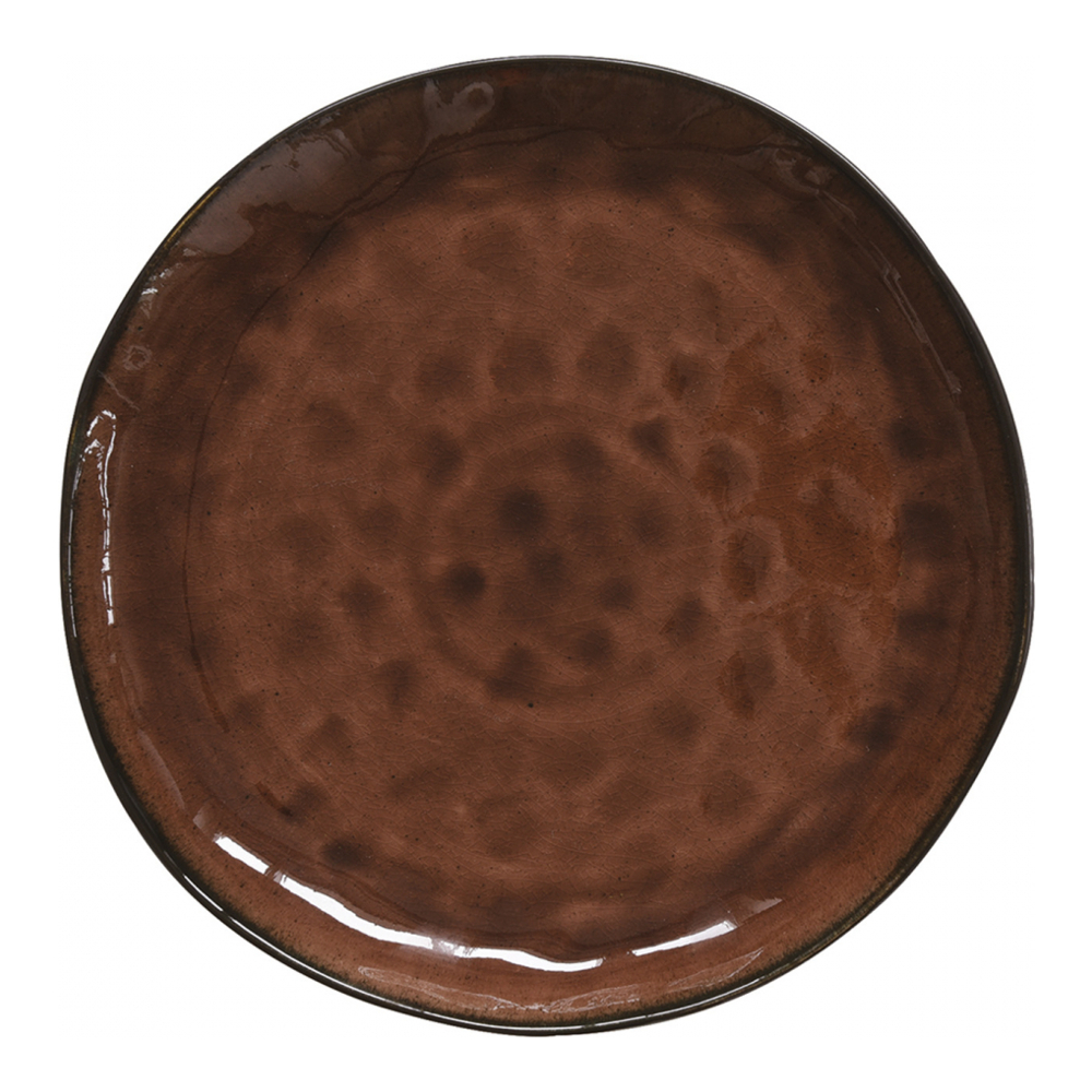 Set Of 4 Dinner Plates Ø 27.5cm In Rust Kosmos Stoneware