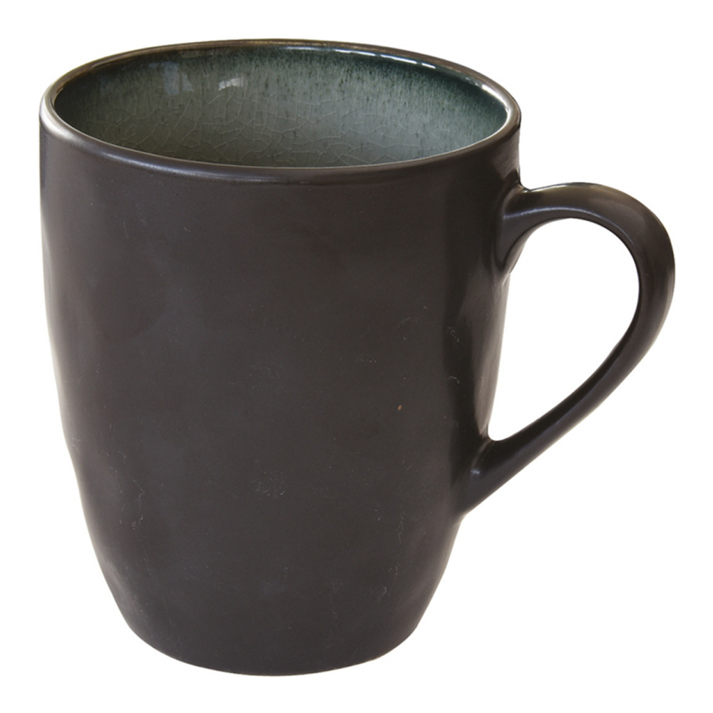 Set Of 6 Gray Kosmos Stoneware Mugs 400ml