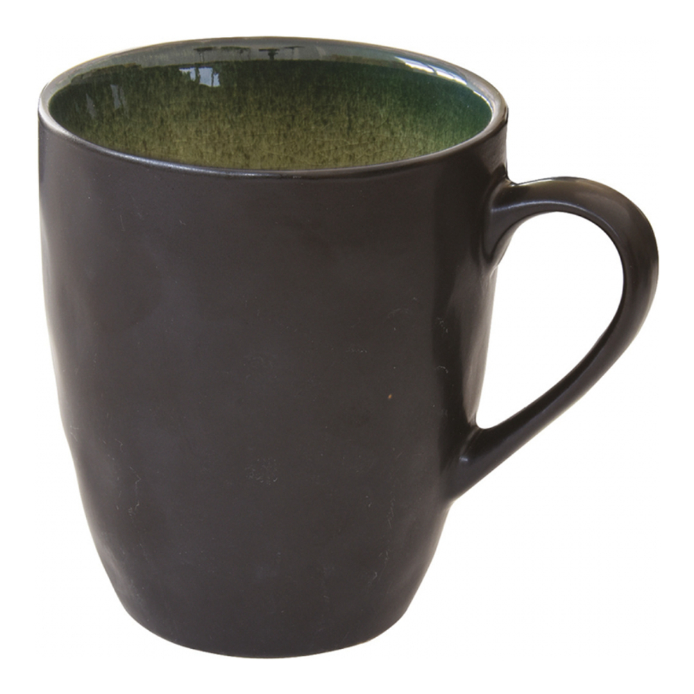 Set Of 6 Kosmos Kiwi Stoneware Mugs 400ml