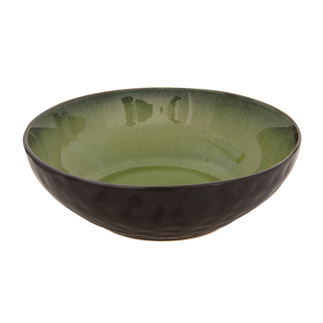 Set Of 2 Bowls Ø 26cm X 8.5 In Kosmos Kiwi Stoneware