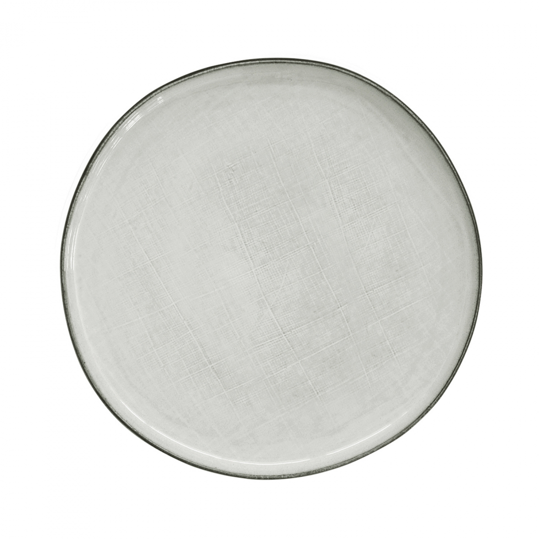 Set Of 4 Stoneware Side Plates Ø 20.5cm Country Grey