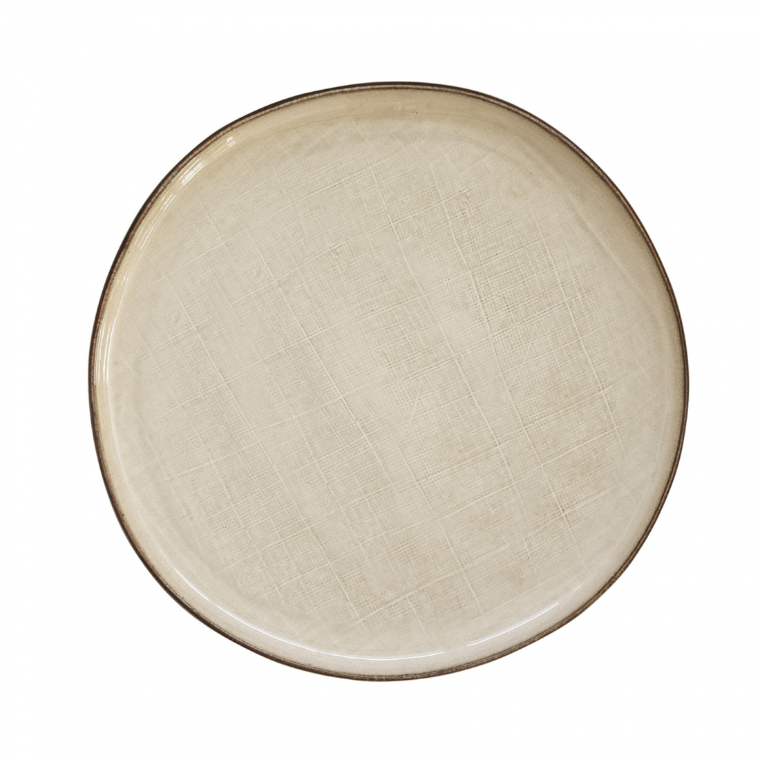 Set Of 4 Stoneware Side Plates Ø 20.5cm Country Natural