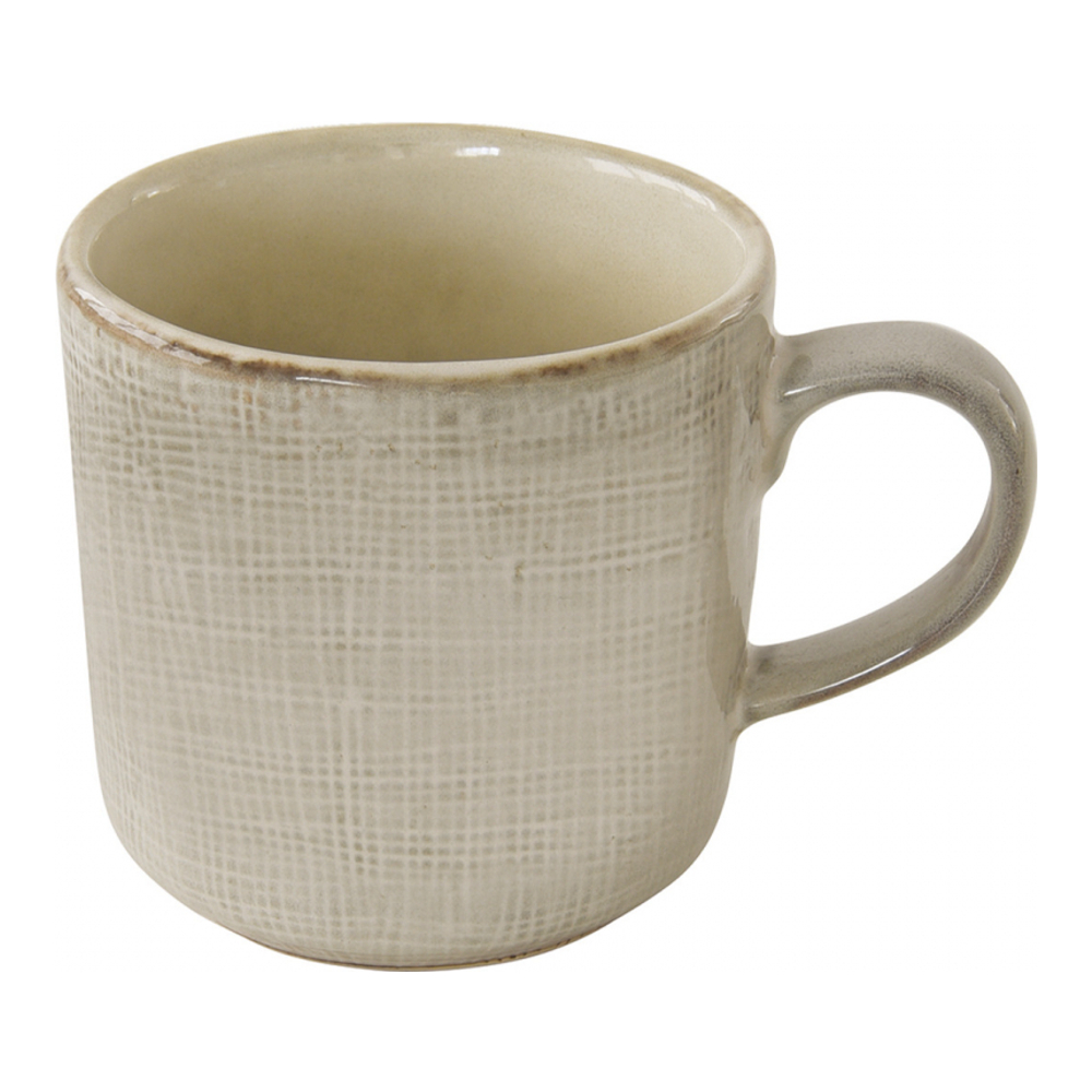 Set Of 6 Stoneware Mugs 300 ml Country Natural