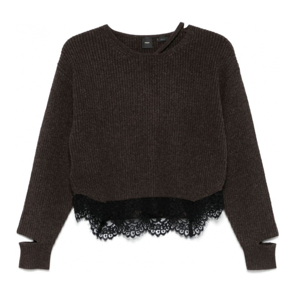 Pull 'Lace-Trim' pour Femmes