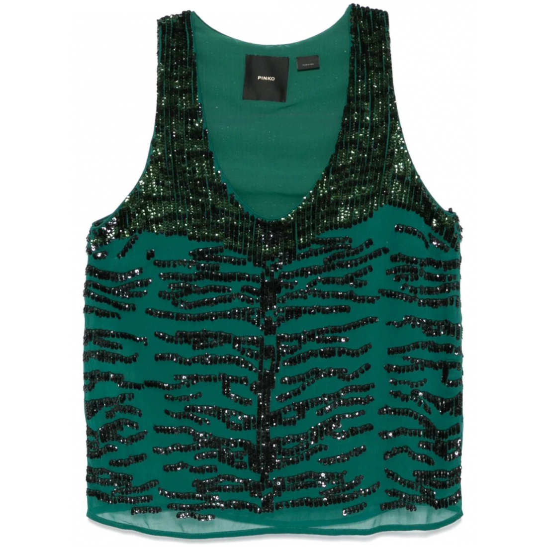 Top 'Zebra-Sequinned' pour Femmes