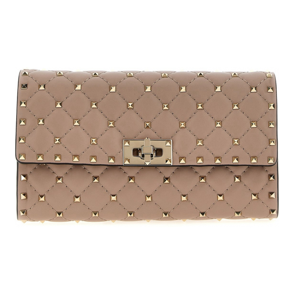 Women's 'Rockstud Spike Quilted Chain' Clutch