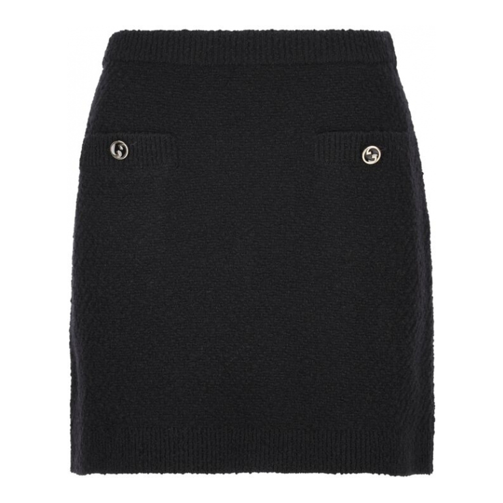 'Bouclé' Mini Rock für Damen