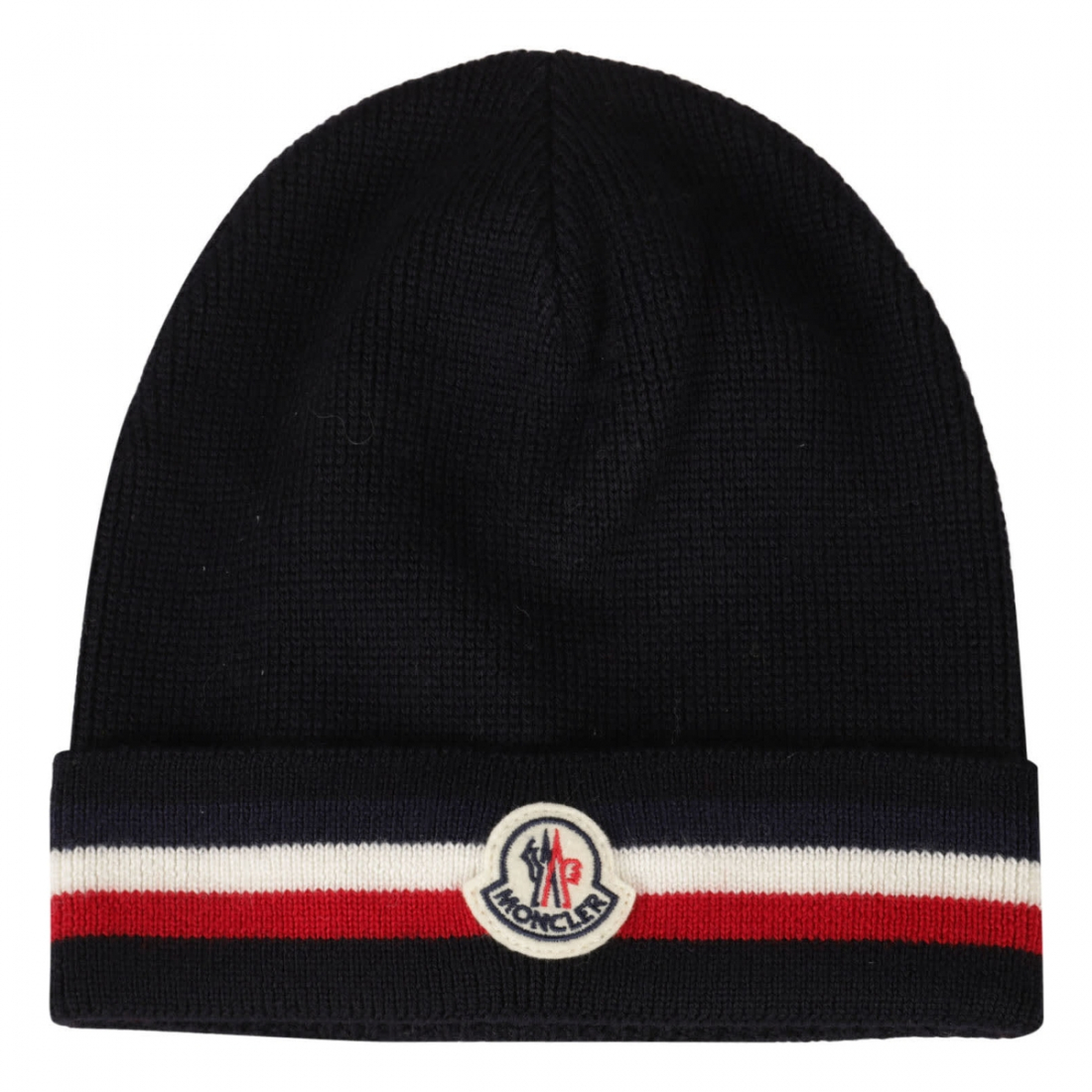 Men's 'Stripe Logo Patch' Beanie