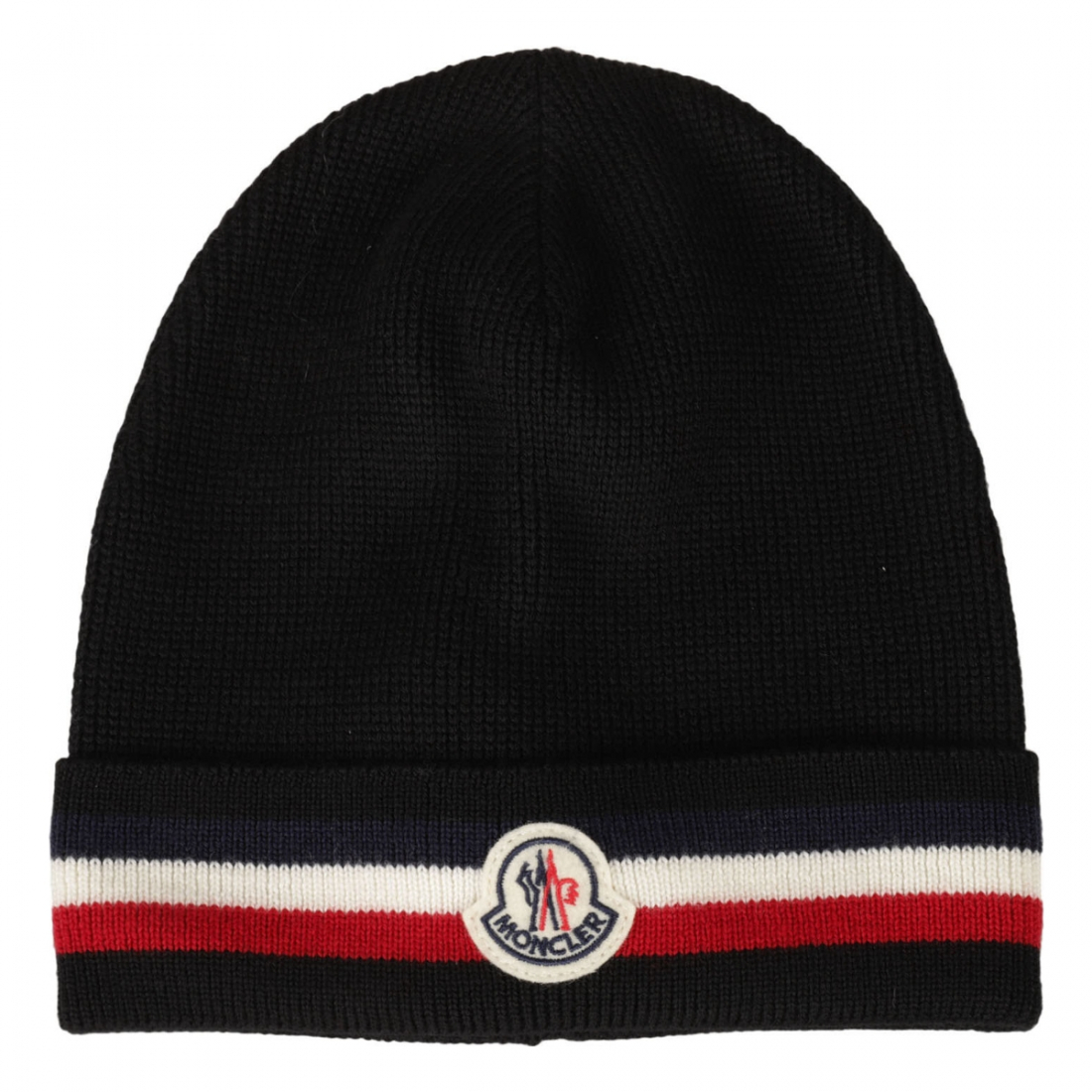 Men's 'Stripe Logo Patch' Beanie