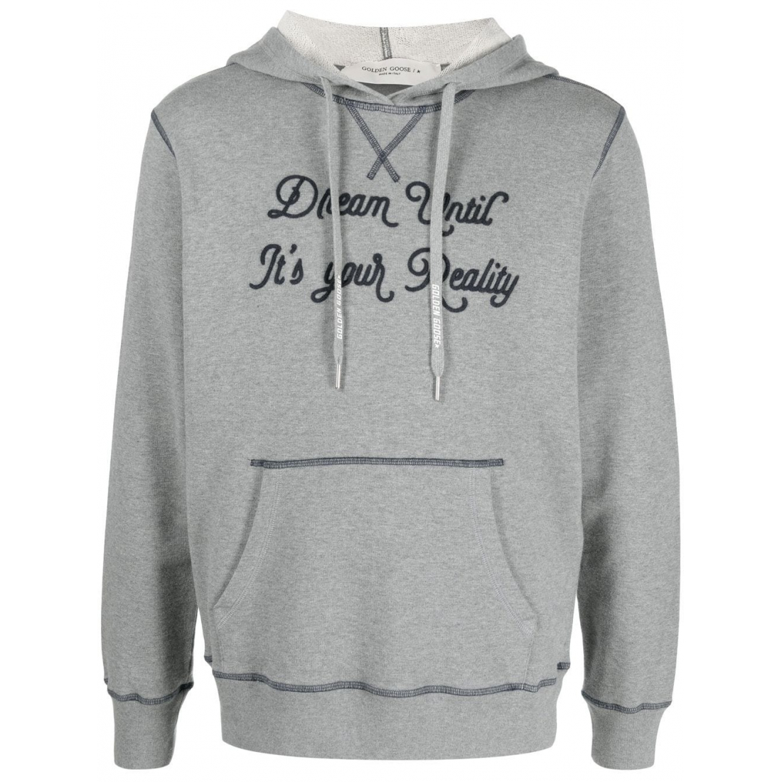 Sweatshirt à capuche  'Slogan-Print' pour Hommes